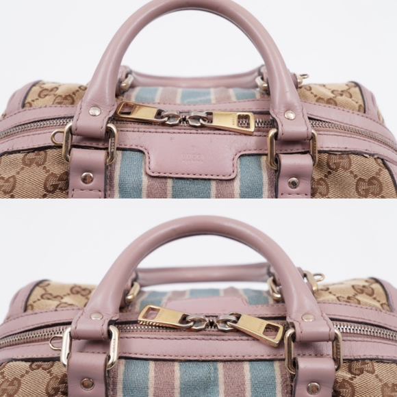 Vintage Web Gucci GG Canvas Monogram Sherry line Boston Bag - Picture 8 of 16